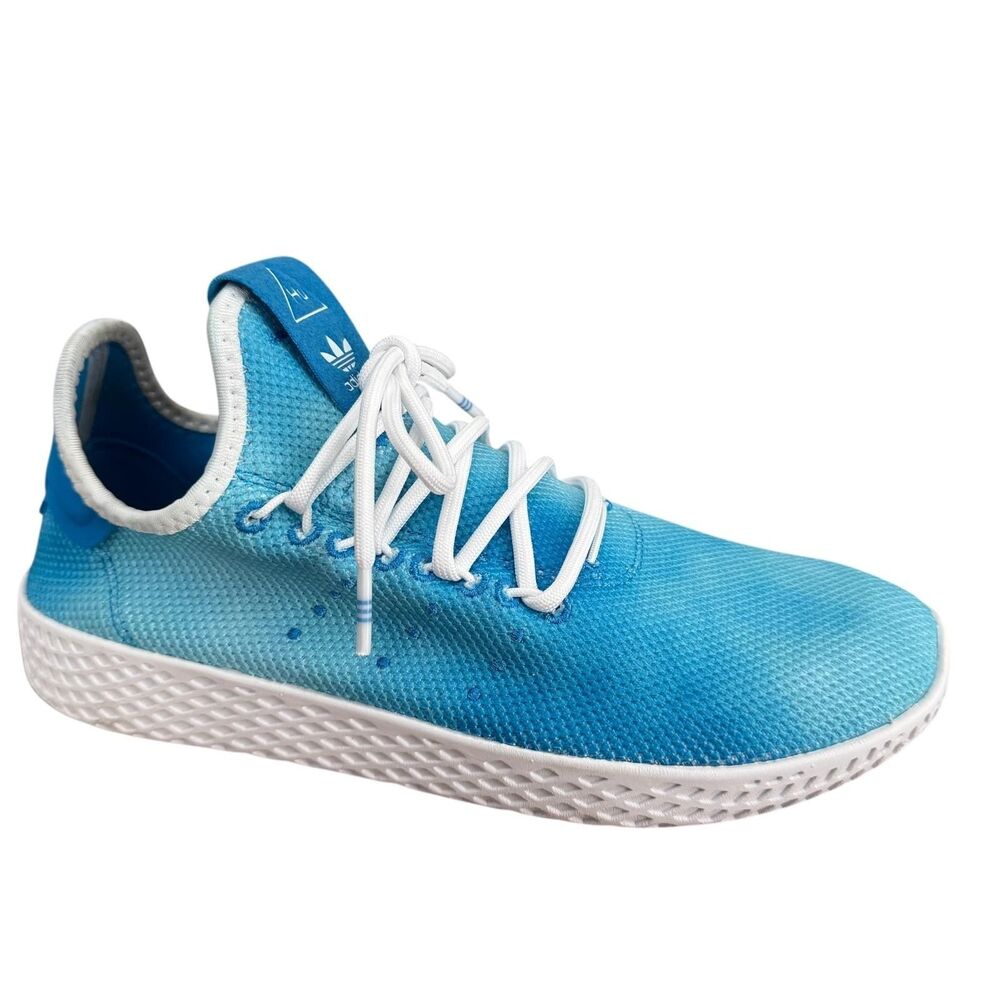 Adidas PW Tennis HU J Shoes Youth Size 5.5 Blue Pharrell Ombre Sneakers CQ2300